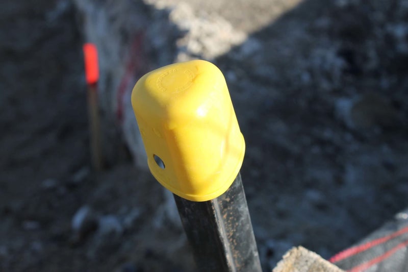 Y Post Safety Caps YELLOW - - - [100bag] Carousel 1