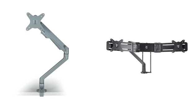 Libero Gas Monitor Arm with Twin Monitor Mounting Rail Carousel 1