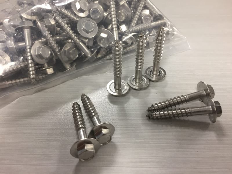 14G x 90mm Hex Head Screws Stainless Steel(100/pk) Carousel 2
