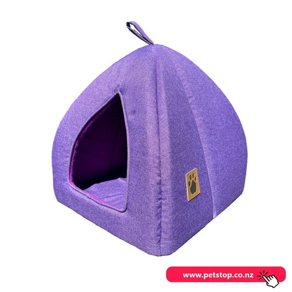 Cuddly Cat Cave Lilac 39x39x37cm Carousel 1