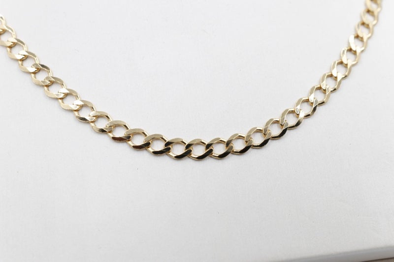 9ct Gold Solid Open Curb Link Chain 60cm SJ5MC9Y09061 Carousel 2