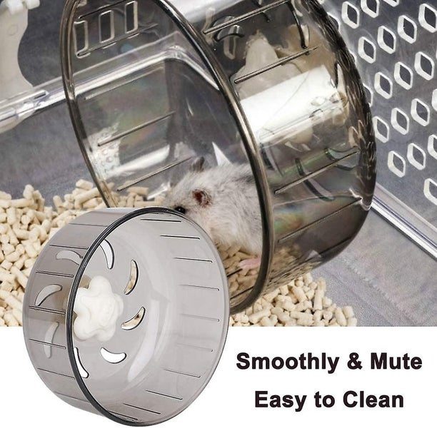 5.1 Inches Silent Hamster Wheel, Hamster Toys For Hamster Cage, Super Mute Spin Carousel 2