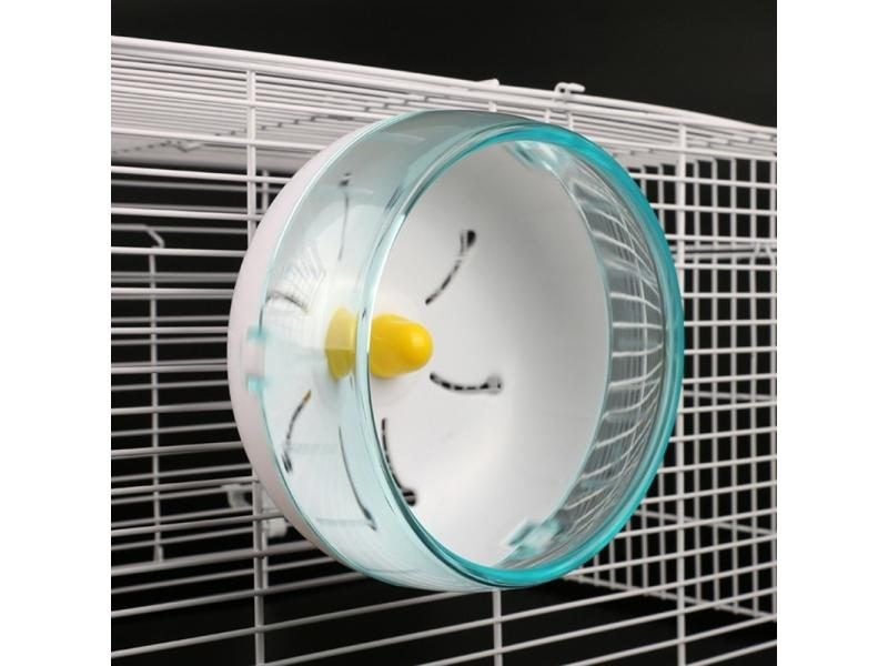 Mute Hamster Running Wheel With Stand Adjustable Height Carousel 2