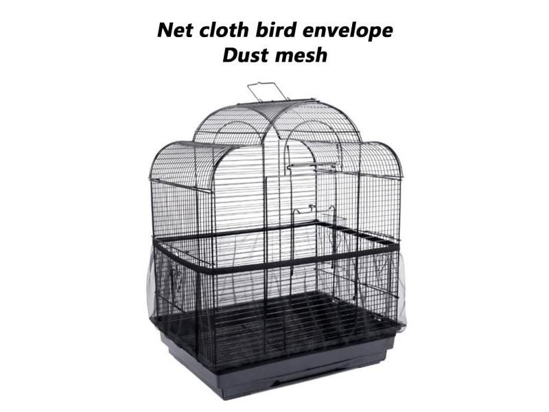 Nylon Mesh Bird Cage Cover Dustproof Birdcage Parrot Cage Net Easy Cleaning Carousel 2