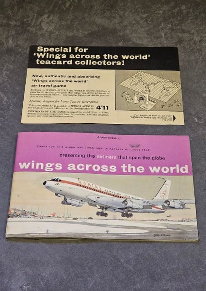 1960's J. Lyons & Co. Ltd Tea Division London. Wings Across the World. Complete. Carousel 1