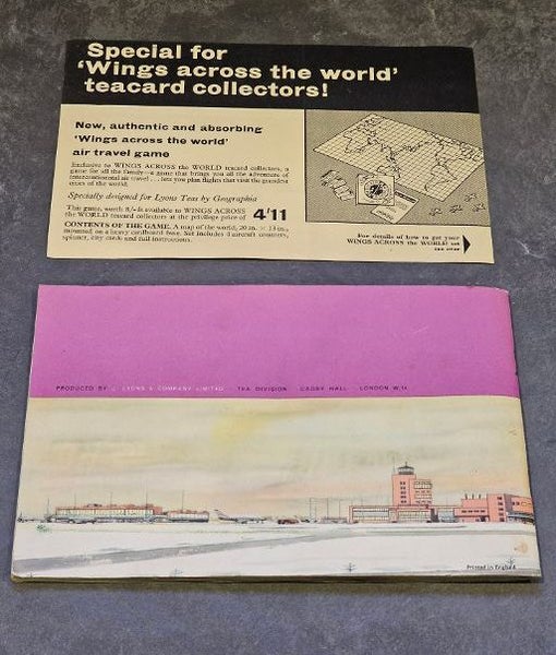 1960's J. Lyons & Co. Ltd Tea Division London. Wings Across the World. Complete. Carousel 7