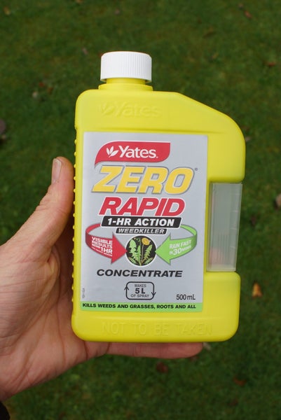Yates Zero Weedkiller Concentrate. Rapid 1 hour Action. 500mL. Glyphosate + Acid Carousel 1