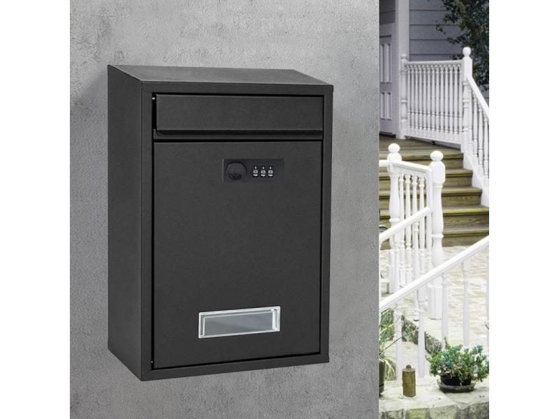AGMSYEU Outdoor Wall Mounted Community Letter Box With Lock Suggestion Box Carousel 1