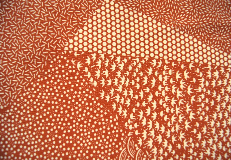 Authentic Vintage Kimono Silk Fabric W36cm L165cm 2999L Carousel 10