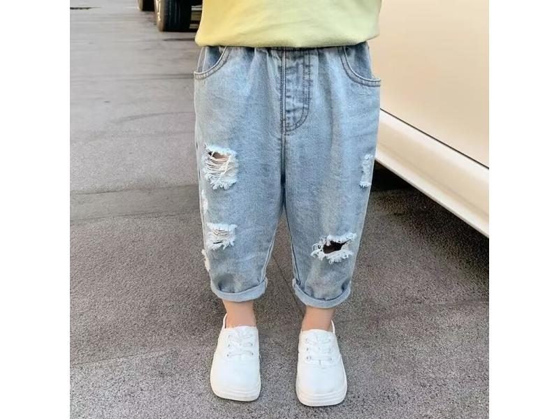 Summer Autumn Boys' Casual Loose Pants Girls' Baby Loose Trousers Carousel 1