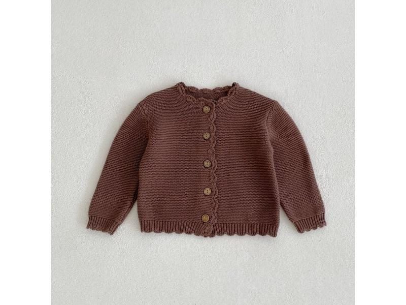 Autumn New Baby Long Sleeve Sweater Coat Boys Girls O-neck Cardigan Jacket Carousel 1