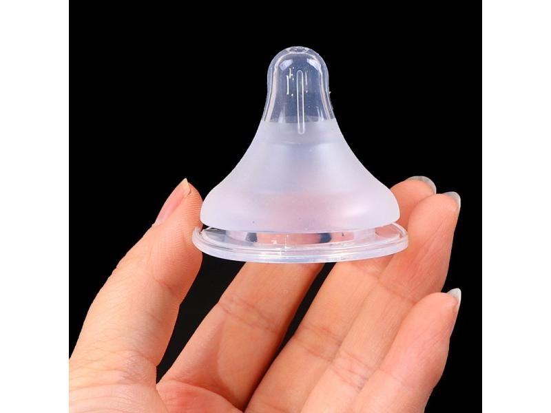Baby Newborns Soft Safety Liquid Silicone Pacifier Nipple Natural Flexible Carousel 1