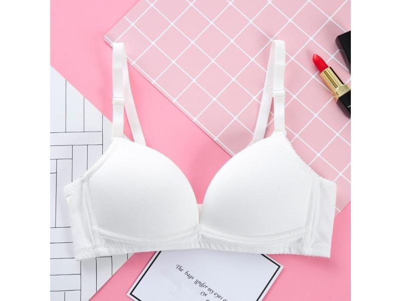 12Y-16Y Teen Girls Soft Cotton Training Bra Youth Small Breast Solid Carousel 1