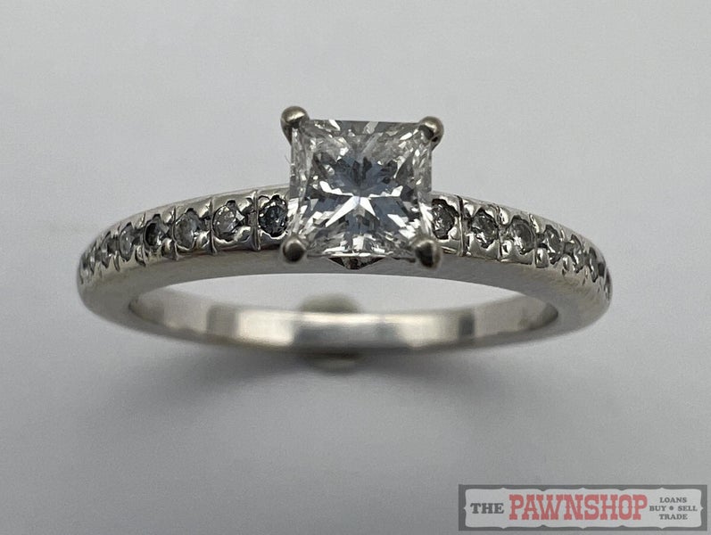 18kt White Gold Diamond Solitaire Ring 0.45ct TDW ~ $4,000 Carousel 1