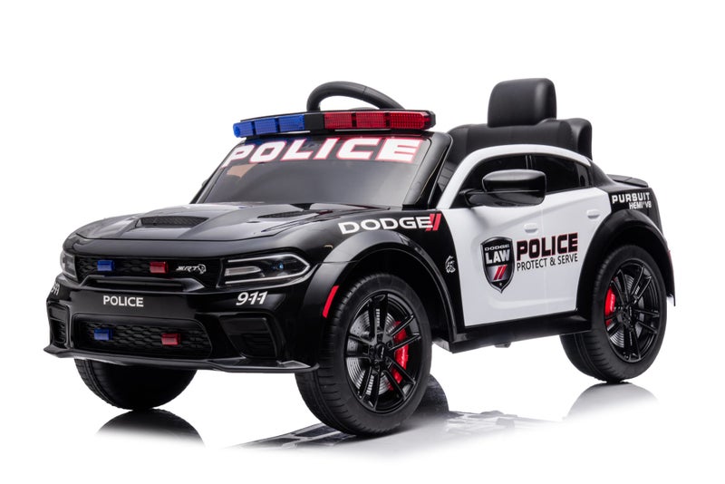 Dodge police car electric vehicle children toy ride on cars black Carousel 15