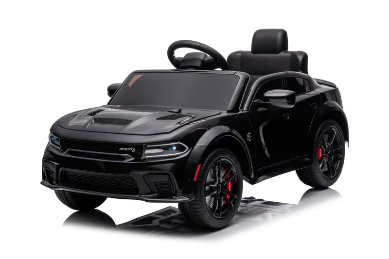 Dodge muscle electric vehicle children toy ride on cars black Carousel 2