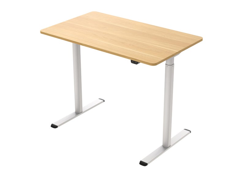 ECO Electric HEIGHT ADJUSTABLE STANDING DESK 1200×600 WHITE&OAK Carousel 1
