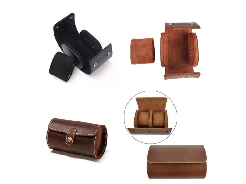 Watch Storage Box Chic Portable Vintage Watch Box Watch Organizer For Case Carousel 2