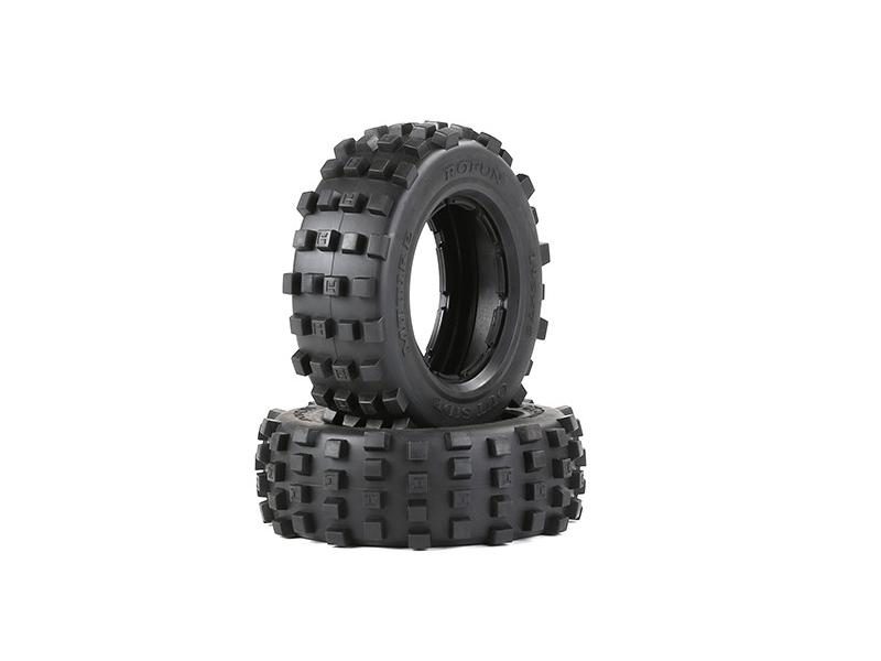 BAJA 5T/5SC Dirtland Tyres X 2pcs - FRONT FOR HPI KM RV BAJA 5T 5SC 95156 Carousel 1