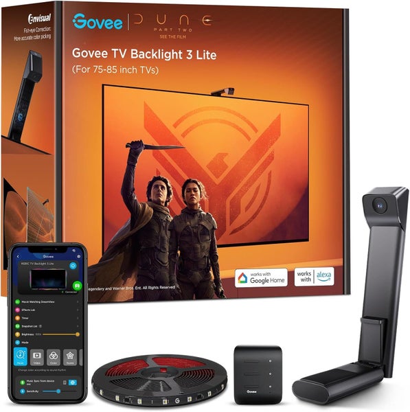Govee RGBICW TV Backlight 3 Lite with Fish-Eye Camera - 75"-85" TV Carousel 1