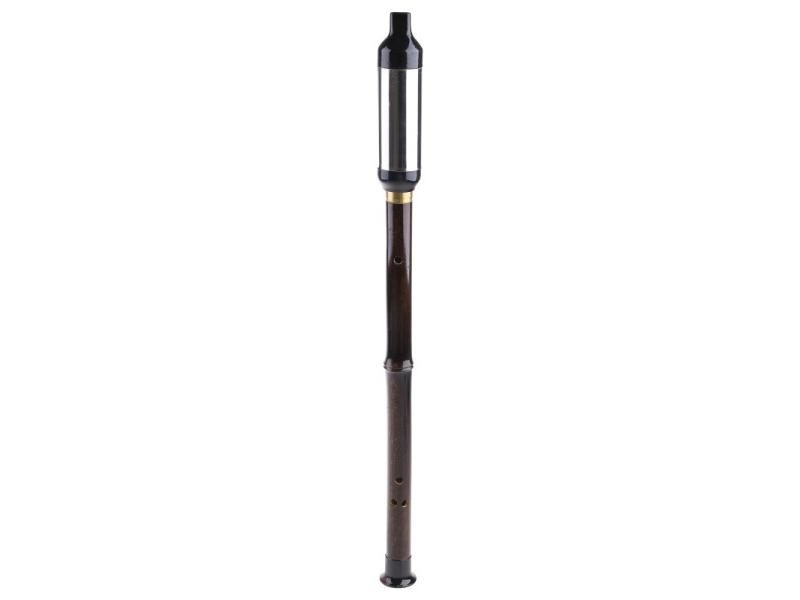 1Pc Chinese Ethnic Instrument Black Bamboo Bawu Pipe BaWu Flute Tune G Carousel 2