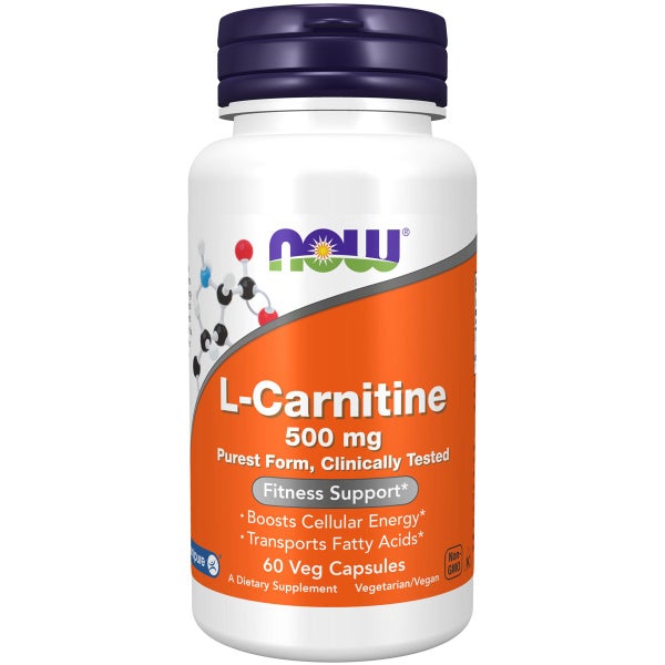 L-Carnitine (Fitness Support) 500mg - 60 Vege Capsules Carousel 1