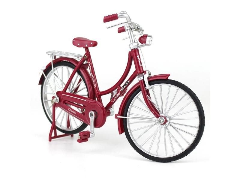1 10 Mini Retro Alloy Bike Diecast Metal Adult Elegant Bicycle Toy For Kids Carousel 1