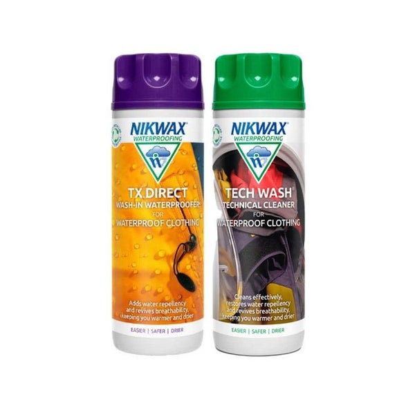 Nikwax Tech Wash 300ml + TX Direct Wash-In 300ml Carousel 1
