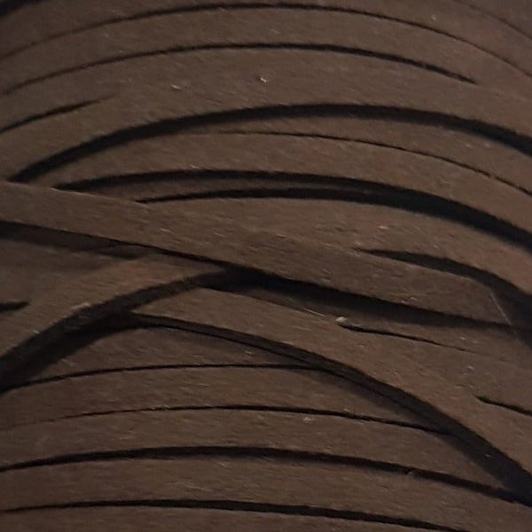 1M 3mm Brown Faux Suede Cord Carousel 1