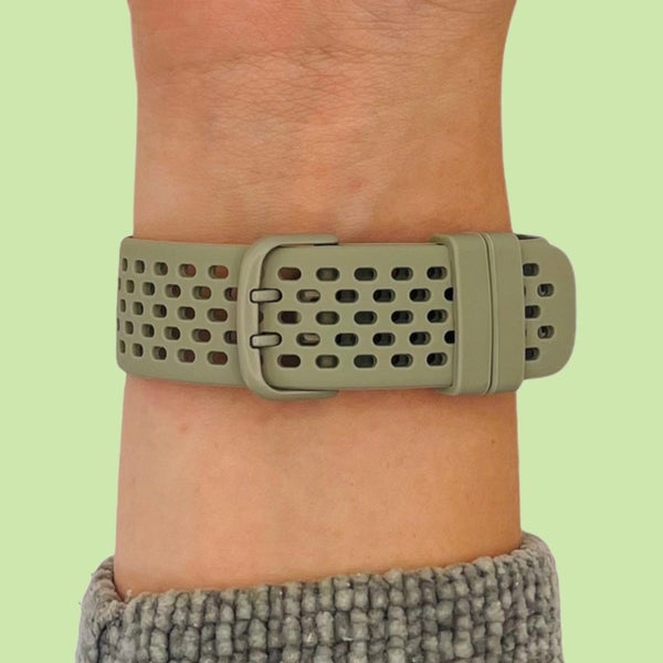 Silicone Mono Sports Watch Straps compatible with the Fitbit Charge 5 Carousel 9