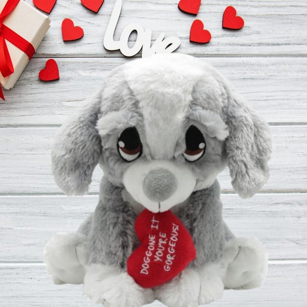 Plush Dog with Heart Carousel 1