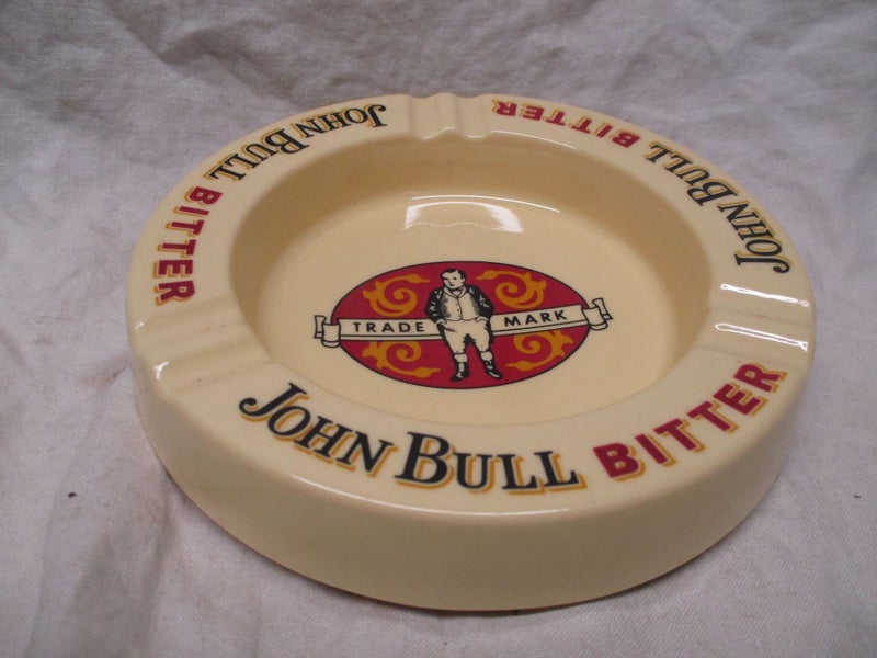*Vintage Ashtray / Money Dish / Plate - John Bull Bitter - Melamine Carousel 1