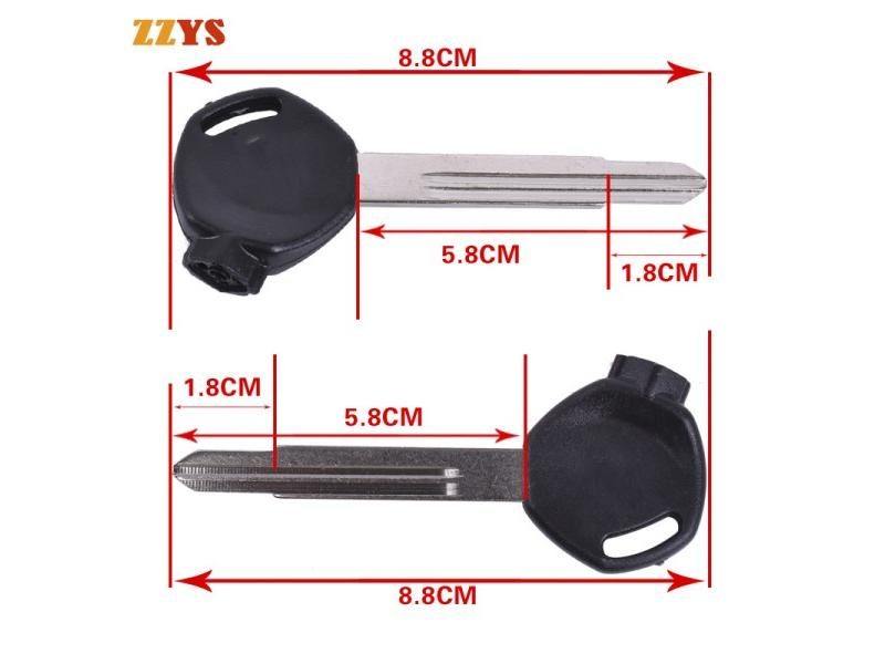 GOOD CONTACT Motorcycle Uncut Blade Key Blank Embryo Handle For Honda DIO 61 62 Carousel 2