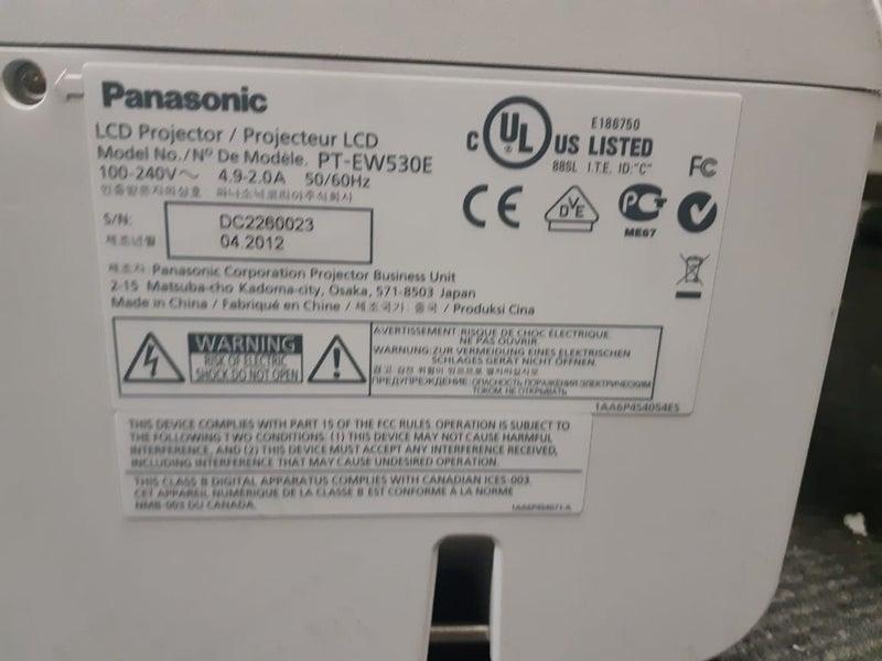 Panasonic HD Projector HDMI High Brightness 4500 Lumens Changeable Lens $500063617604116482113