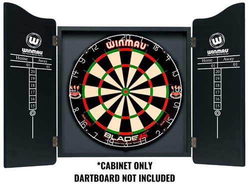 WINMAU DARTBOARD CABINET BLACK Carousel 2