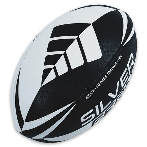 SILVER FERN WEIGHTED TRAINING PASSING RUGBY BALL 1.1KG Carousel 2