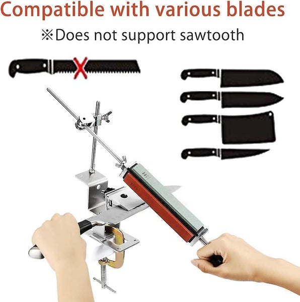 Knife Sharpener, Stainless Steel Kitchen Sharpener, Fixed Angle Knife Sharpen Carousel 5