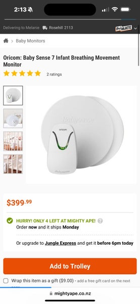 Oricom Babysense 7 Carousel 1