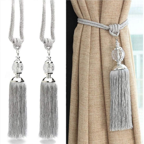 curtain Tiebacks, Crystal Beads Tassels Curtain Tiebacks,a Pair Carousel 2