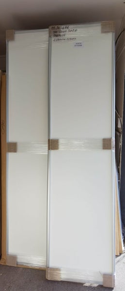 2 DOOR Wardrobe sliders MELAMINE TO SUIT FINISHED OPENING OF 2380H X 1180W Carousel 1