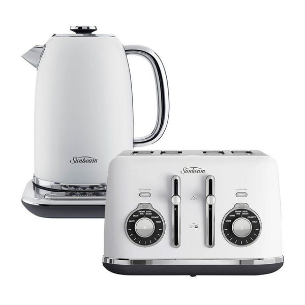 Sunbeam Alinea 4 Slice Toaster and Kettle Set - White Carousel 1