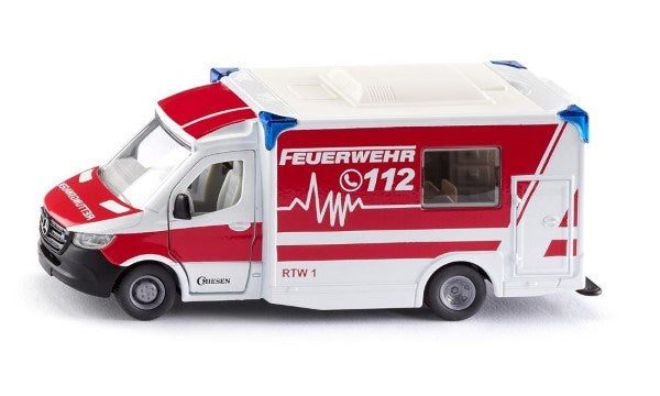 SIKU 2115 1:50 Mercedes Sprinter Miesen Type C Ambulance - 'Feuerwehr' Carousel 2