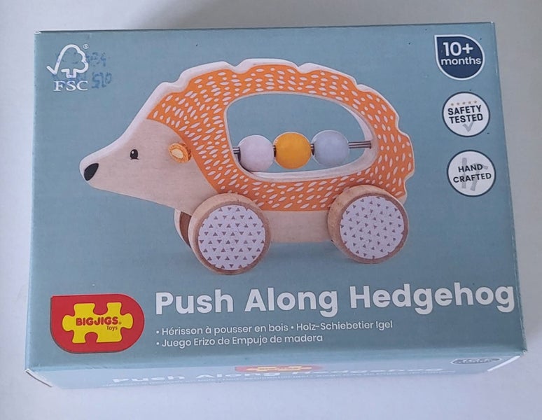 Wooden Push Along Hedgehog Carousel 1