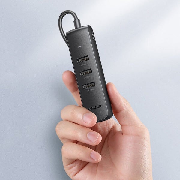 20984 Usb 2.0 To 3 X Usb2.0 With Rj45 (100Mbps) Ethernet Adapter (Black) USB Ca Carousel 8