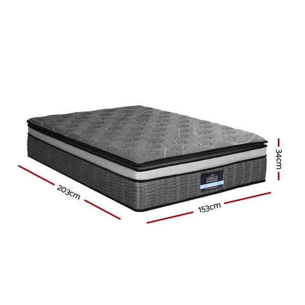 Giselle34Cm Mattress Double Layer Pocket Spring Queen Mattresses Carousel 2