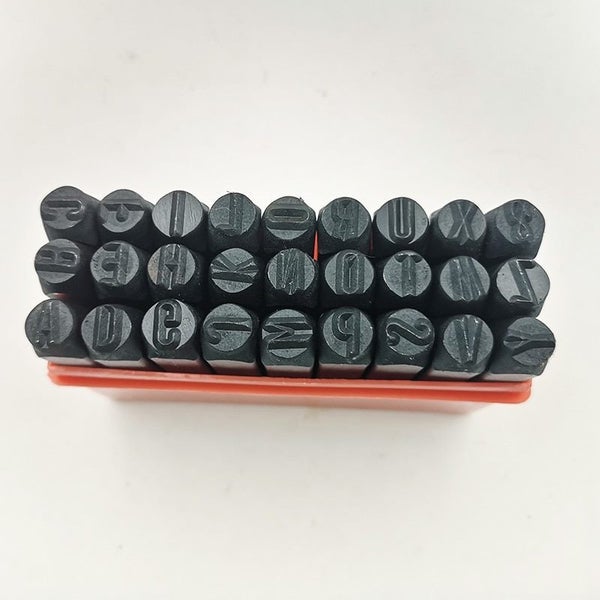 27pcs/set 8mm A-Z 26 Letters Steel Punch Stamp Leather Tool Punching Hand DIY Carousel 1