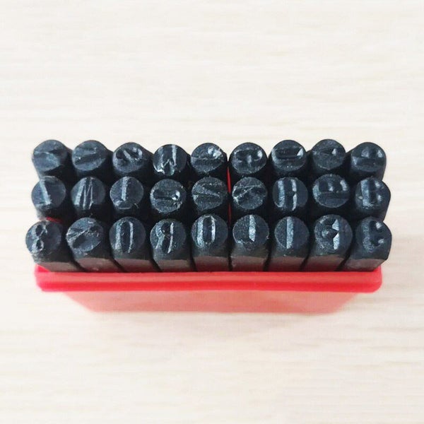 27pcs/set 8mm A-Z 26 Letters Steel Punch Stamp Leather Tool Punching Hand DIY Carousel 2