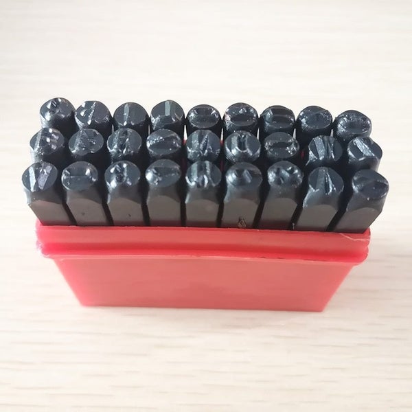 27pcs/set 8mm A-Z 26 Letters Steel Punch Stamp Leather Tool Punching Hand DIY Carousel 3