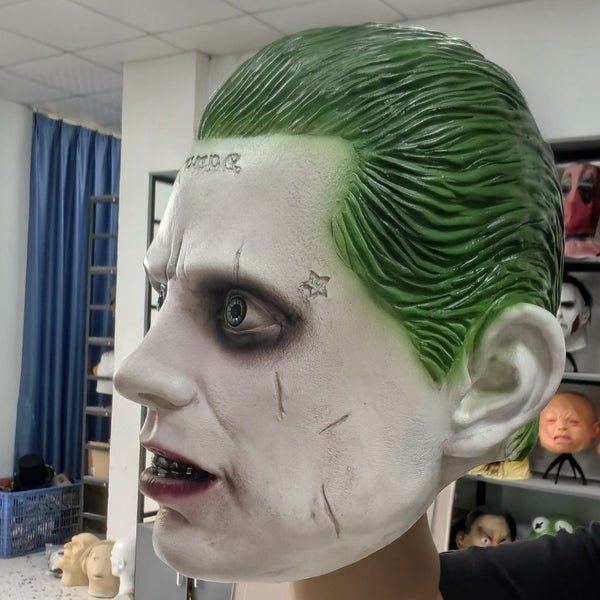 Jared Leto Clown Joker Latex Mask Halloween Fancy Dress Party Punk Carousel 2