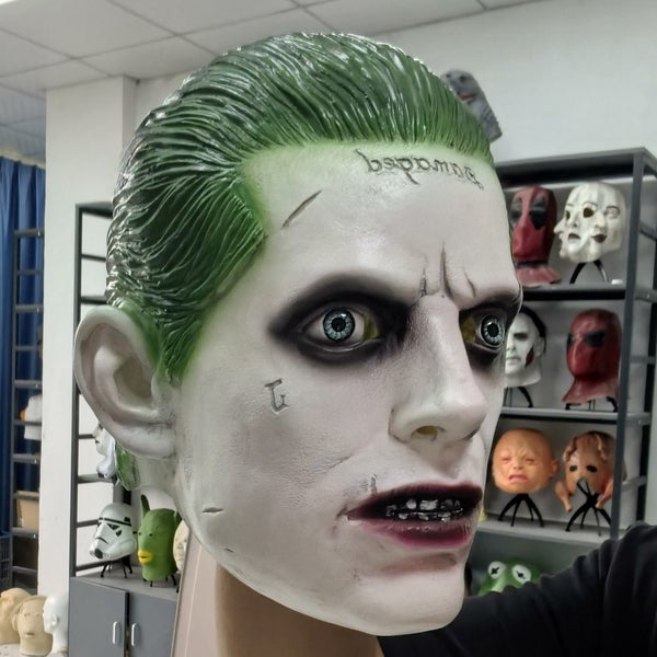 Jared Leto Clown Joker Latex Mask Halloween Fancy Dress Party Punk Carousel 6